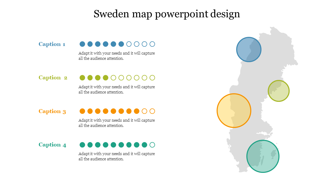Get stunning Sweden Map PowerPoint Design Templates